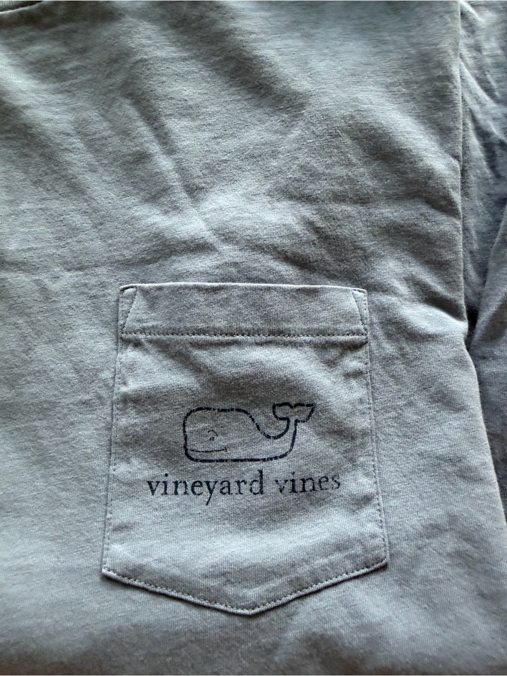 Vineyard Vines Men's Pocket Tee in Blue— Whale Logo
